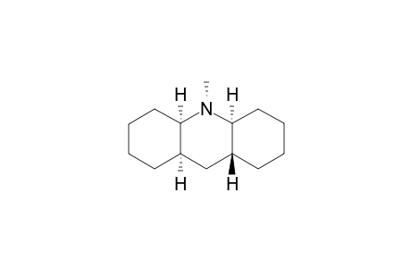 (4A-ALPHA,8A-ALPHA,9A-BETA,10A-ALPHA)-TETRADECAHYDRO-10-METHYLACRIDINE