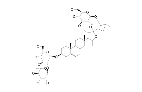 (3-BETA,22-ALPHA,25R)-26-(BETA-D-GLUCOPYRANOSYLOXY)-22-METHOXYFUROST-5-EN-3-YL_O-ALPHA-L-RHAMNOPYRANOSYL-(1->2)-BETA-D-GLUCOPYRANOSIDE