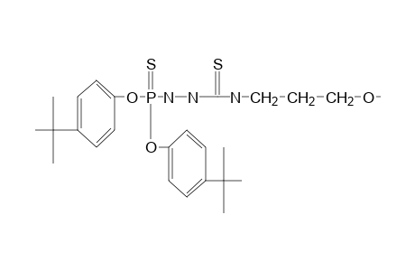 2-[(3-methoxypropyl)thiocarbamoyl]phosphorohydrazidothioic acid, O,O-bis(p-tert-butylphenyl) ester