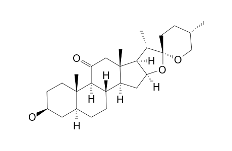 11-KETOTIGOGENIN=(25R)-5-ALPHA-SPIROSTAN-3-BETA-OL-11-ON