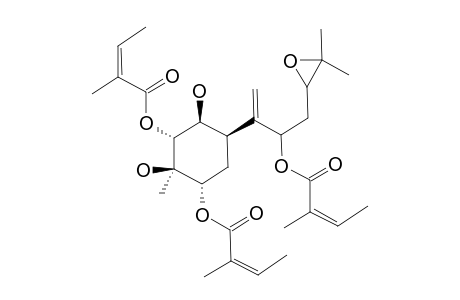 10,11-EPOXY-1-BETA-HYDROXY-2-BETA,4-ALPHA,8-TRIANGELOYLOXY-BISABOL-7-(14)-ENE