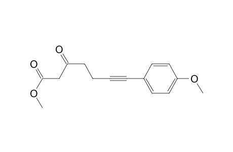 3-keto-7-(4-methoxyphenyl)hept-6-ynoic acid methyl ester