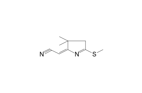 (2E)-2-(4,4-dimethyl-2-methylsulfanyl-3H-pyrrol-5-ylidene)acetonitrile