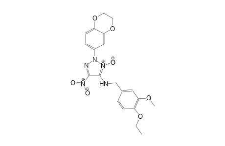 2-(2,3-dihydro-1,4-benzodioxin-6-yl)-N-(4-ethoxy-3-methoxybenzyl)-5-nitro-2H-1,2,3-triazol-4-amine 3-oxide