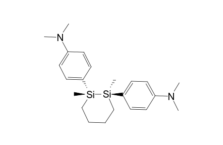 trans-1,2-Bis[p-(dimethylamino)phenyl]-1,2-dimethyl-1,2-disilacyclohexane