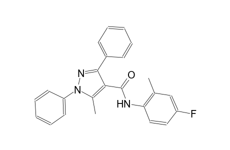 N-(4-fluoro-2-methylphenyl)-5-methyl-1,3-diphenyl-1H-pyrazole-4-carboxamide