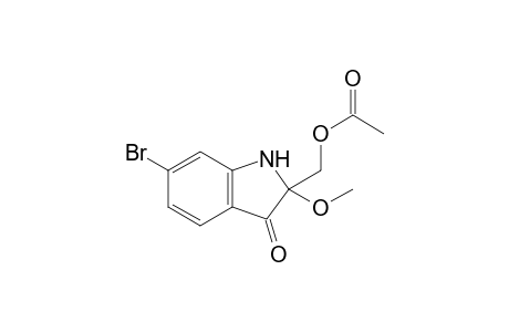 6-BROMO-2-METHOXY-2-ACETOXYMETHANE-3-INDOLINONE