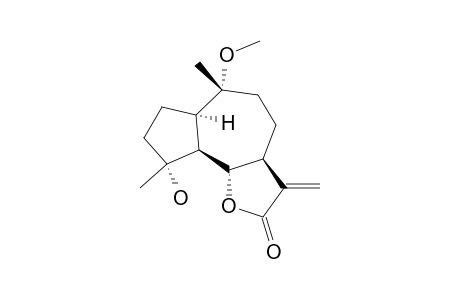 (-)-(3AS,6R,6AR,9R,9AS,9BS)-DECAHYDRO-9-HYDROXY-6-METHOXY-6,9-DIMETHYLAZULENO-[4,5-B]-FURAN-2-(3H)-ONE