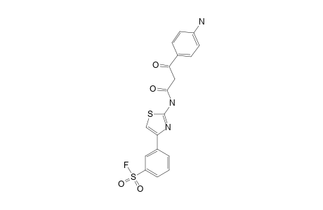 m-{2-[2-(p-aminobenzoyl)acetamido]-4-thiazolyl}benzenesulfonyl fluoride