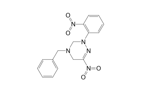 4-Benzyl-6-nitro-2-(2-nitrophenyl)-2,3,4,5-tetrahydro-1,2,4-triazine