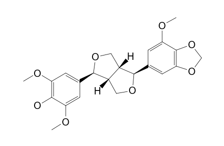 (1-S,2-R,5-S,6-R)-2-(5-METHOXY-3,4-METHYLENEDIOXYPHENYL)-6-(4-HYDROXY-3,5-DIMETHOXYPHENYL)-3,7-DIOXABICYCLO-[3.3.0]-OCTANE