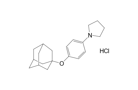 1-{p-[(1-adamantyl)oxy]phenyl}pyrrolidine, hydrochloride