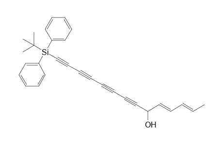 (2E/Z,4E)-14-(tert-Butyldiphenylsilyl)-2,4-tetradecadiene-7,9,11,13-tetrayn-6-ol