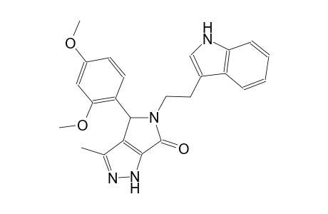 pyrrolo[3,4-c]pyrazol-6(1H)-one, 4-(2,4-dimethoxyphenyl)-4,5-dihydro-5-[2-(1H-indol-3-yl)ethyl]-3-methyl-