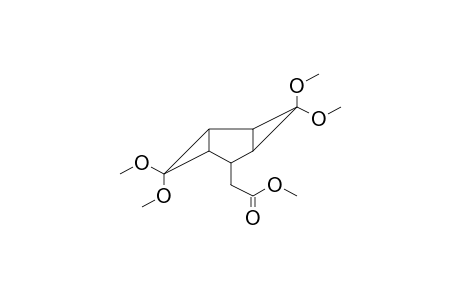 Tricyclo[4.1.0.0(2,4)]heptane, 3,3,7,7-tetramethoxy-5-(methoxycarbonylmethyl)-, (E)