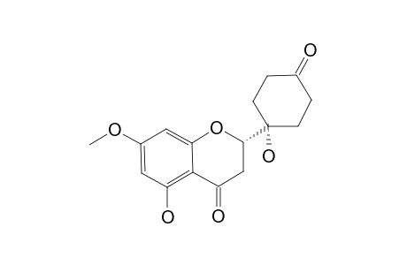 (2-S)-ONGOKEIN-4'-ONE;(2-S)-5-HYDROXY-2-(1'-HYDROXY-4'-OXOCYCLOHEXYL)-7-METHOXYCHROMAN-4-ONE