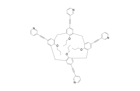 CONE-25,26,27,28-TETRA-N-PROPOXY-5,11,17,23-TETRAKIS-(3-PYRIDYLETHYNYL)-CALIX-[4]-ARENE