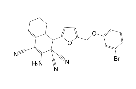 2-amino-4-{5-[(3-bromophenoxy)methyl]-2-furyl}-4a,5,6,7-tetrahydro-1,3,3(4H)-naphthalenetricarbonitrile