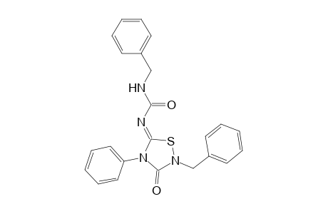 2-BENZYL-5-BENZYLCARBAMOYLIMINO-4-PHENYL-1,2,4-THIADIAZOLIDIN-3-ONE