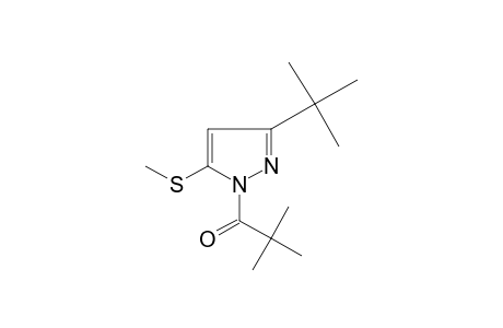 3-tert-butyl-5-(methylthio)-1-pivaloylpyrazole