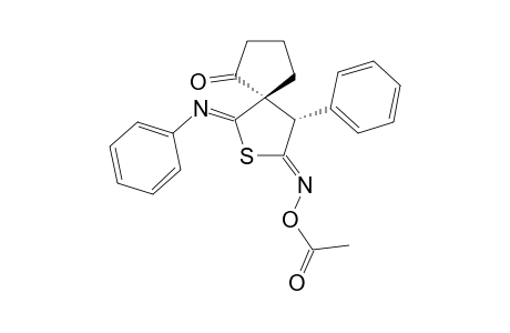 5'-(Acetoxyimino)-4'-phenyl-2'-(phenylimino)-1-oxo-2',3',4',5'-tetrahydro-spiro[cyclopentane-2,3'-thiophene]