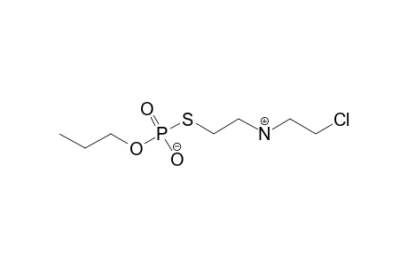 phosphorothioic acid, S-{2-[(2-chloroethyl)amino]ethyl} O-propyl ester