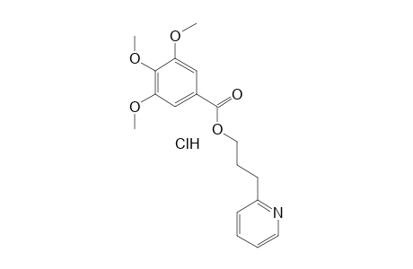 3,4,5-trimethoxybenzoic acid, 3-(2-pyridyl)propyl ester, hydrochloride