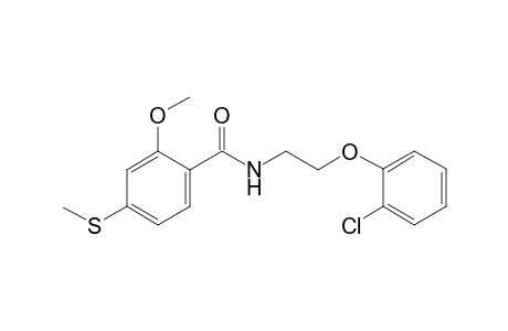 N-[2-(2-Chloro-phenoxy)-ethyl]-2-methoxy-4-methylsulfanyl-benzamide