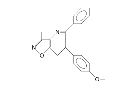 7,8-Dihydro-7-(4-methoxy-phenyl)-3-methyl-5-phenyl-6H-isoxazolo(4,5-B)azepine