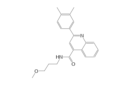 2-(3,4-dimethylphenyl)-N-(3-methoxypropyl)-4-quinolinecarboxamide