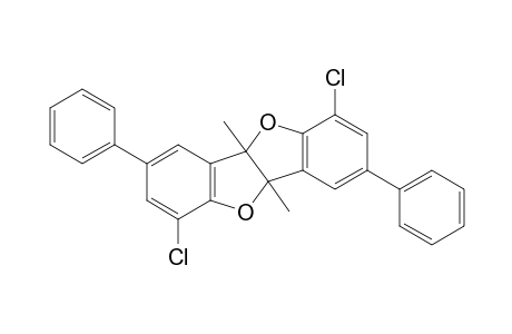 1,6-dichloro-4b,9b-dihydro-4b,9b-dimethyl-3,8-diphenylbenzofuro[3,2-b]-benzofuran