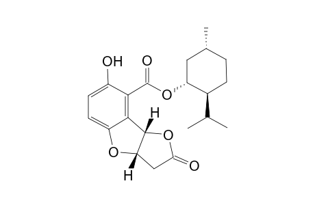 (1'R,2'S,5'R,3aS*,8bS*)-Menthyl 2,3,3a,8b-tetrahydro-7-hydroxy-2-oxofuro[3,2-b]benzofuran-8-carboxylate