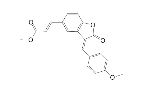 2-Propenoic acid, 3-[2,3-dihydro-3-[(4-methoxyphenyl)methylene]-2-oxo-5-benzofuranyl]-, methyl ester