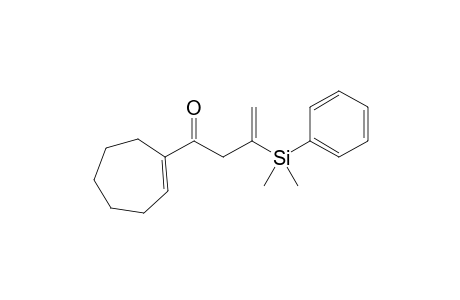 1-(1-cycloheptenyl)-3-[dimethyl(phenyl)silyl]-3-buten-1-one