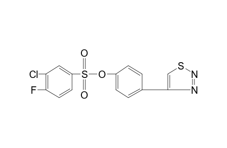 3-chloro-4-fluorobenzenesulfonic acid, p-(1,2,3-thiadiazol-4-yl)phenyl ester