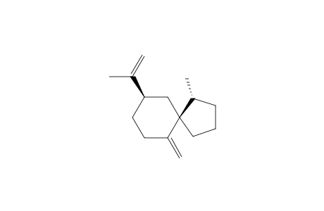 SPIROLEPECHINENE;(-)-(1R,5S,9R)-1-METHYL-6-METHYLENE-9-(1-METHYLENE)-SPIRO-[4.5]-DECANE