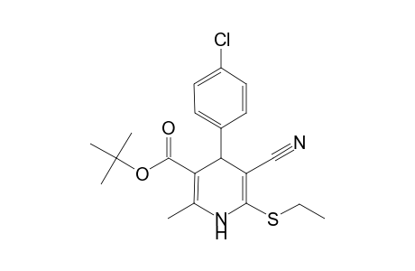 tert-Butyl 4-(4-chlorophenyl)-5-cyano-6-(ethylsulfanyl)-2-methyl-1,4-dihydro-3-pyridinecarboxylate