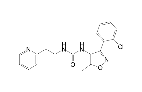 1-[3-(o-chlorophenyl)-5-methyl-4-isoxazolyl]-3-[2-(2-pyridyl)ethyl]urea