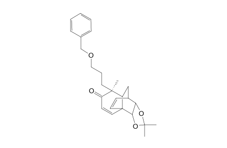 (3aS,4R,6S,9aS,9bR)-6-(3-(benzyloxy)propyl)-2,2,6-trimethyl-3a,4,5,5a,6,9b-hexahydro-7H-4,9a-ethenonaphtho[1,2-d][1,3]dioxol-7-one