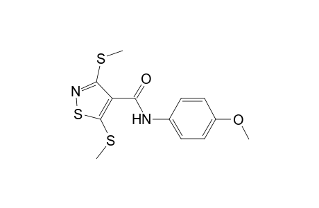 4-isothiazolecarboxamide, N-(4-methoxyphenyl)-3,5-bis(methylthio)-