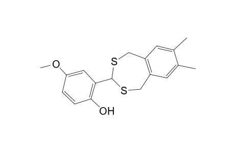 2-(7,8-Dimethyl-1,5-dihydro-2,4-benzodithiepin-3-yl)-4-methoxyphenol