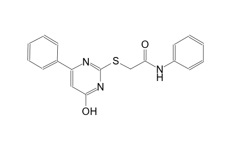 2-[(4-hydroxy-6-phenyl-2-pyrimidinyl)sulfanyl]-N-phenylacetamide