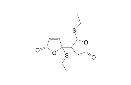 5-(ethylthio)-5-[5'-(ethylthio)-2'-oxotetrahydrofuran-4'-yl]furan-2(5H)-one