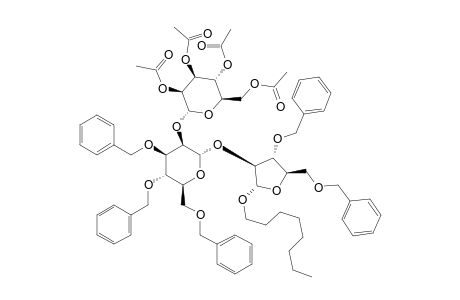 #9;OCTYL-2-O-[2-O-(2,3,4,6,-TETRA-O-ACETYL-ALPHA-D-MANNOPYRANOSYL)-3,4,6-TRI-O-BENZYL-ALPHA-D-MANNOPYRANOSYL]-3,5-DI-O-BENZYL-ALPHA-D-ARABINOFURANOSIDE