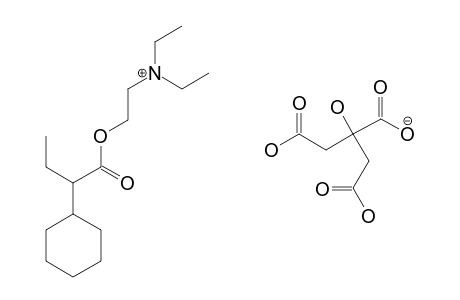 alpha-ETHYLCYCLOHEXANEACETIC ACID, 2-(DIETHYLAMINO)ETHYL ESTER, CITRATE (1:1)