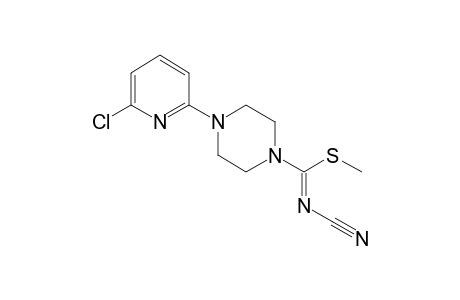 4-(6-CHLORO-2-PYRIDYL)-N-CYANOTHIO-1-PIPERAZINECARBIMIDIC ACID, METHYL ESTER