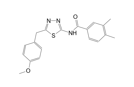 N-[5-(4-methoxybenzyl)-1,3,4-thiadiazol-2-yl]-3,4-dimethylbenzamide