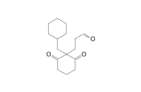 3-(1-(cyclohexylmethyl)-2,6-dioxocyclohexyl)propanal