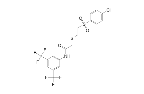 2-{{2-[(p-CHLOROPHENYL)SULFONYL]ETHYL}THIO}-alpha,alpha,alpha,alpha',alpha',alpha'-HEXAFLUORO-3',5'-ACETOXYLIDIDE