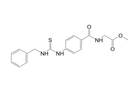 p-(3-benzyl-2-thioureido)hippuric acid, methyl ester